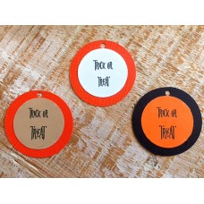 Trick or Treat ronde labels